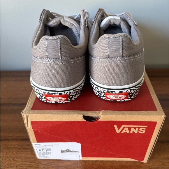 New in Box Men's Vans Seldan Sidewall Frost Gray tennis shoes sneakers, size 8 - Picture 8 of 11